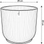 Plant pot Elho Ø 25 cm Circular White Plastic by Elho, Flower Pots - Ref: S7189780, Price: 33,19 €, Discount: %