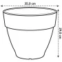 Plant pot Elho Terracotta Plastic Circular Modern Ø 30 cm by Elho, Flower Pots - Ref: S7189795, Price: 32,29 €, Discount: %