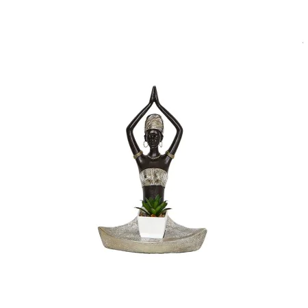 Statua Decorativa Romimex Marrone Resina Africana Piatto 20 x 29 x 12 cm di Romimex, Oggetti da collezione - Rif: D1618109, P...