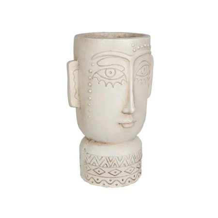 Macetero Romimex Gris Resina Étnico Busto 25 x 38 x 21 cm de Romimex, Maceteros - Ref: D1618132, Precio: 48,65 €, Descuento: %