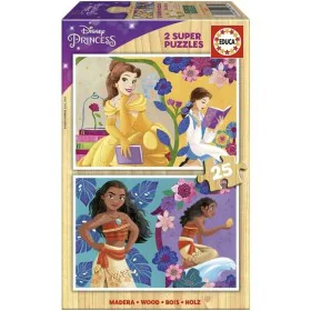 2-Puzzle Set Disney Princess Bella + Vaiana 25 Pieces by Disney Princess, Jigsaws - Ref: S7189949, Price: 28,69 €, Discount: %