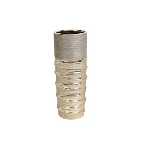 Florero Romimex Champagne Cerámica 13 x 33 x 13 cm de Romimex, Jarrones - Ref: D1618171, Precio: 21,14 €, Descuento: %