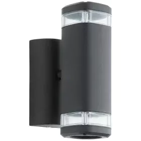 Luz de Parede Brilliant Jandy Up & Down Exterior 18 W Preto GU10 de Brilliant, Apliques de exterior - Ref: S7190025, Preço: 3...