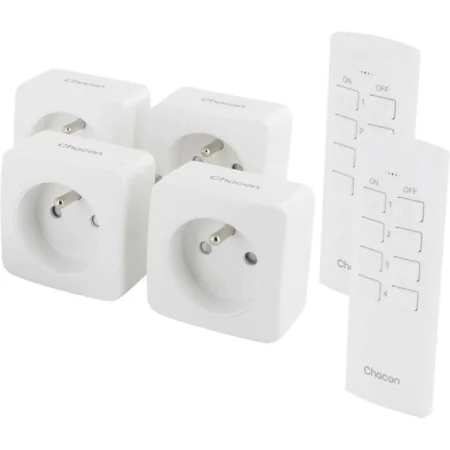 Set of plugs with remote control Chacon 6 Pieces by Chacon, Intelligent and remote control sockets - Ref: S7190045, Price: 59...