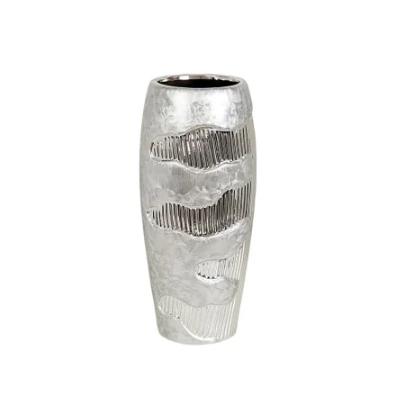 Vase Romimex Argenté Céramique 14 x 30 x 14 cm de Romimex, Vases - Réf : D1618177, Prix : 26,21 €, Remise : %