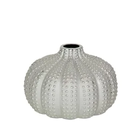 Vase Romimex Silver Porcelain Spherical 25 x 17 x 25 cm by Romimex, Vases - Ref: D1618190, Price: 41,02 €, Discount: %