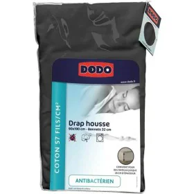 Drap housse DODO Anthracite 90 x 190 de DODO, Draps et taies d'oreiller - Réf : S7190355, Prix : 28,18 €, Remise : %