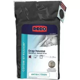 Drap housse DODO Anthracite 160 x 200 cm de DODO, Draps et taies d'oreiller - Réf : S7190356, Prix : 30,49 €, Remise : %