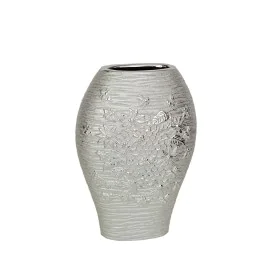 Vase Romimex Silver Porcelain 18 x 26 x 10 cm by Romimex, Vases - Ref: D1618200, Price: 22,59 €, Discount: %