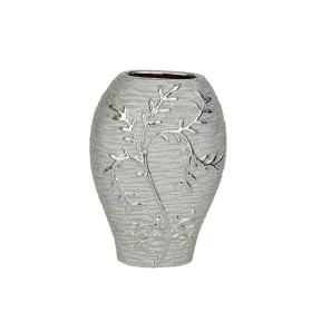 Vase Romimex Silver Porcelain 18 x 26 x 10 cm by Romimex, Vases - Ref: D1618203, Price: 19,48 €, Discount: %