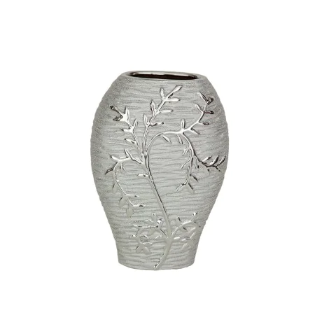 Vaso Romimex Prateado Porcelana 18 x 26 x 10 cm de Romimex, Jarrões - Ref: D1618203, Preço: 19,48 €, Desconto: %