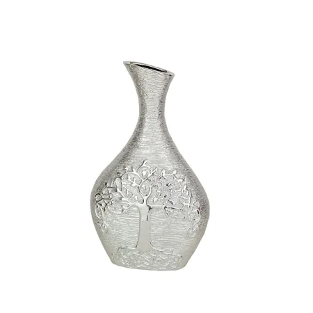 Florero Romimex Plateado Porcelana 22 x 36 x 9 cm de Romimex, Jarrones - Ref: D1618211, Precio: 26,92 €, Descuento: %