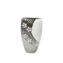 Vase Romimex Blanc Argenté Céramique 14 x 25 x 8 cm de Romimex, Vases - Réf : D1618215, Prix : 17,51 €, Remise : %