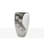 Vase Romimex White Silver Ceramic 14 x 25 x 8 cm by Romimex, Vases - Ref: D1618215, Price: 17,51 €, Discount: %