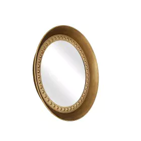 Miroir mural Romimex Doré Métal 43 x 43 x 5 cm Rond de Romimex, Miroirs muraux - Réf : D1618239, Prix : 64,42 €, Remise : %