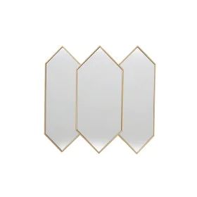 Espejo de pared Romimex Dorado Metal Rombos 5 x 69 x 70 cm de Romimex, Espejos de pared - Ref: D1618251, Precio: 139,34 €, De...