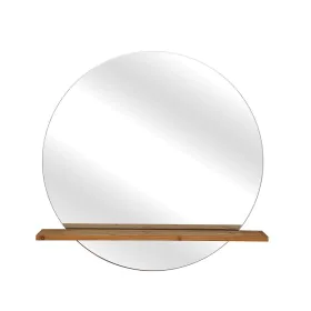 Wall mirror Romimex Natural Wood 80 x 80 x 12 cm Circular by Romimex, Wall-Mounted Mirrors - Ref: D1618258, Price: 187,43 €, ...