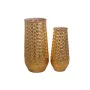 Conjunto de 2 Vasos Alexandra House Living Dourado Metal 42 x 85 x 42 cm (2 Peças) de Alexandra House Living, Jarrões - Ref: ...