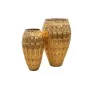 Conjunto de 2 Vasos Alexandra House Living Dourado Metal 54 x 87 x 54 cm (2 Peças) de Alexandra House Living, Jarrões - Ref: ...