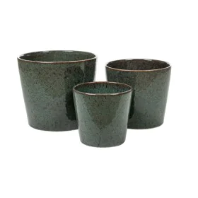 Set de pots de fleurs Romimex Bleu Porcelaine (3 Pièces) de Romimex, Cache-pots - Réf : D1618303, Prix : 147,85 €, Remise : %