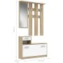 Ensemble de meubles Pili Blanc 97,5 x 180 x 25 cm de BigBuy Home, Ensembles de meubles pour entrée - Réf : S7191280, Prix : 1...