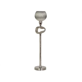 Bougeoir Romimex Beige Argenté verre Aluminium 12 x 56 x 12 cm Ballon de Romimex, Bougeoirs et chandeliers - Réf : D1618315, ...