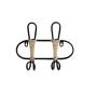 Wall mounted coat hanger Romimex Black wicker 27 x 21 x 8 cm by Romimex, Wall Coat Racks - Ref: D1618330, Price: 13,93 €, Dis...