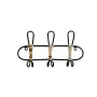 Wall mounted coat hanger Romimex Black wicker 40 x 21 x 8 cm by Romimex, Wall Coat Racks - Ref: D1618331, Price: 19,01 €, Dis...