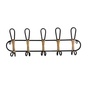 Perchero de Pared Romimex Negro Mimbre 61 x 21 x 8 cm de Romimex, Percheros de pared - Ref: D1618332, Precio: 25,57 €, Descue...