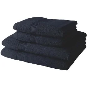 Towel set TODAY Navy Blue 4 Pieces by TODAY, Towels - Ref: S7191424, Price: 35,85 €, Discount: %