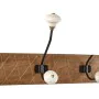 Wall mounted coat hanger Romimex Natural Wood Metal Ceramic 48 x 21 x 13 cm by Romimex, Wall Coat Racks - Ref: D1618338, Pric...