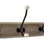 Wall mounted coat hanger Romimex Natural Wood Metal Ceramic 48 x 17 x 10 cm by Romimex, Wall Coat Racks - Ref: D1618341, Pric...