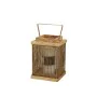 Lantern Romimex Brown Golden Wood Metal 15 x 22 x 15 cm by Romimex, Candelabras and candle holders - Ref: D1618365, Price: 42...