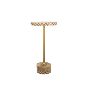 Table d'appoint Romimex Marron Doré Bois Métal 25 x 50 x 25 cm de Romimex, Tables - Réf : D1618367, Prix : 100,74 €, Remise : %