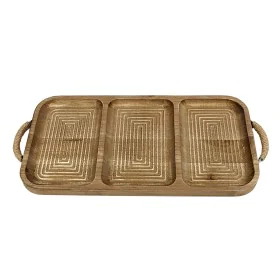 Tray Romimex Natural Wood 48 x 2 x 22 cm by Romimex, Plates and dishes - Ref: D1618377, Price: 32,17 €, Discount: %