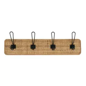 Wall mounted coat hanger Romimex Natural Wood 60 x 8 x 13 cm by Romimex, Wall Coat Racks - Ref: D1618380, Price: 40,39 €, Dis...