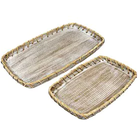 Juego de Bandejas Romimex Natural Madera 2 Piezas de Romimex, Platos y fuentes - Ref: D1618383, Precio: 72,01 €, Descuento: %