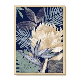 Pintura Romimex Multicolor Tela Floral 50 x 70 x 3 cm de Romimex, Pinturas artísticas - Ref: D1618417, Preço: 58,07 €, Descon...