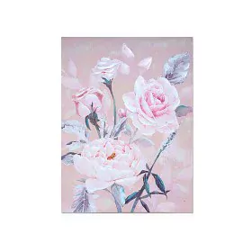 Painting Romimex Pink Canvas Roses 60 x 80 x 3 cm by Romimex, Prints on Canvas - Ref: D1618442, Price: 45,65 €, Discount: %