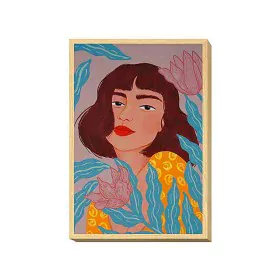 Painting Romimex Multicolour Canvas Lady 60 x 90 x 4 cm by Romimex, Prints on Canvas - Ref: D1618446, Price: 93,67 €, Discoun...