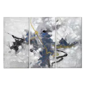 Jeu de 3 tableaux Romimex Gris Toile 80 x 120 x 3 cm de Romimex, Peintures - Réf : D1618506, Prix : 191,34 €, Remise : %