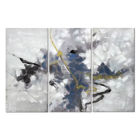 Juego de 3 cuadros Romimex Gris Lienzo 80 x 120 x 3 cm de Romimex, Pinturas artísticas - Ref: D1618506, Precio: 215,83 €, Des...