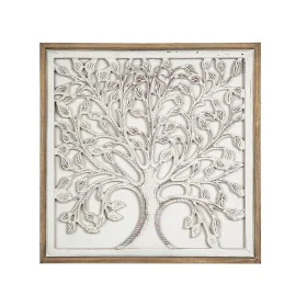 Wall Decoration Romimex White Natural MDF Wood 60 x 60 x 4 cm by Romimex, Wall Pediments - Ref: D1618531, Price: 115,42 €, Di...