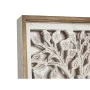 Decoração de Parede Romimex Branco Natural Madeira MDF 60 x 60 x 4 cm de Romimex, Frontões decorativos - Ref: D1618531, Preço...