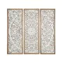 Jeu de 3 tableaux Romimex Blanc Naturel Bois MDF 30 x 90 x 4 cm de Romimex, Peintures - Réf : D1618533, Prix : 260,92 €, Remi...