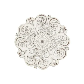 Wall Decoration Romimex White MDF Wood 60 x 60 x 2 cm by Romimex, Wall Pediments - Ref: D1618537, Price: 89,70 €, Discount: %