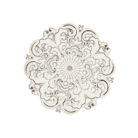 Wall Decoration Romimex White MDF Wood 60 x 60 x 2 cm by Romimex, Wall Pediments - Ref: D1618537, Price: 98,87 €, Discount: %