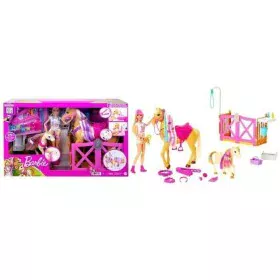 Conjunto de brinquedos Barbie Toilettage des Chevaux Plástico de Barbie, Conjuntos de jogos - Ref: S7192462, Preço: 101,52 €,...