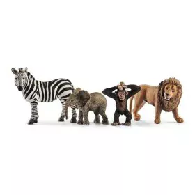 Figurines d'animaux Schleich 42387 Wild Life: Safari 4 Pièces Plastique de Schleich, Animaux - Réf : S7192513, Prix : 37,99 €...