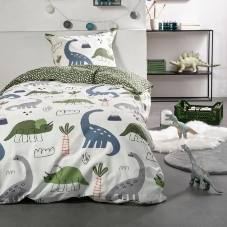 Nordic cover TODAY Happy 4.11 Green 140 x 200 cm by TODAY, Quilts and quilt covers - Ref: S7192547, Price: 33,88 €, Discount: %